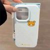 Cute Polka Dot Rilakkuma Phone Case IPhone 17 Pro Max 16 15 14 13 12 Soft TPU Full Cover Shockproof Cartoon Design