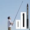300cm Invisible Selfie Stick Carbon Fiber High Stability Extension Rod with 1/4 Screw Mount for Action Camera Use