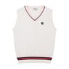 Onoff Men S V Neck Knit VeSt Of2002gb White