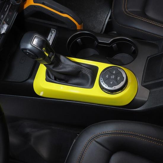 Mitteles Schaltpanel Dekorative Abdeckung Zierleiste Für Ford Bronco 21-25 Gelbes ABS