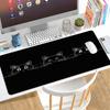 Rubber Black Cat Mouse Pad Extra Large Desk Pad Cute Computer Desk Mat  for Office and Home