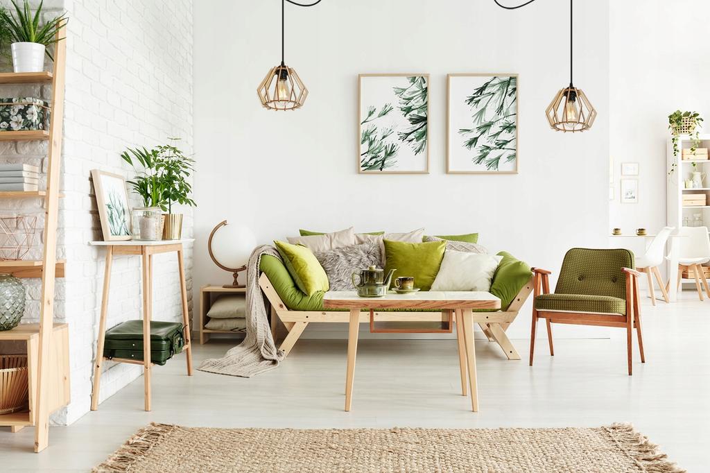 MODERN WOODEN LED CEILING HANGING LAMP