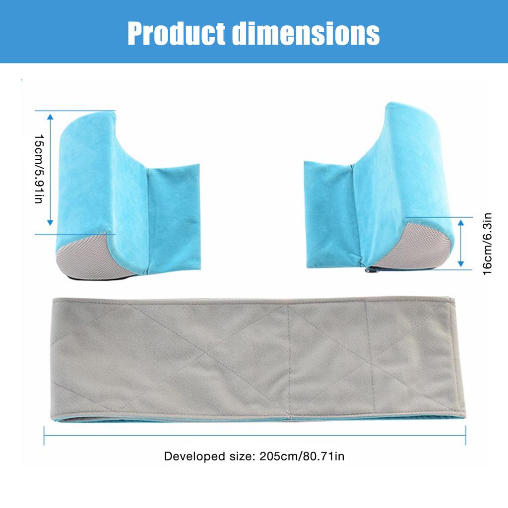 Wheelchair Lateral Support Cushion Adjustable Lateral Foam Wedge Side Guards Wheelchair Back Support Pad for Elderly