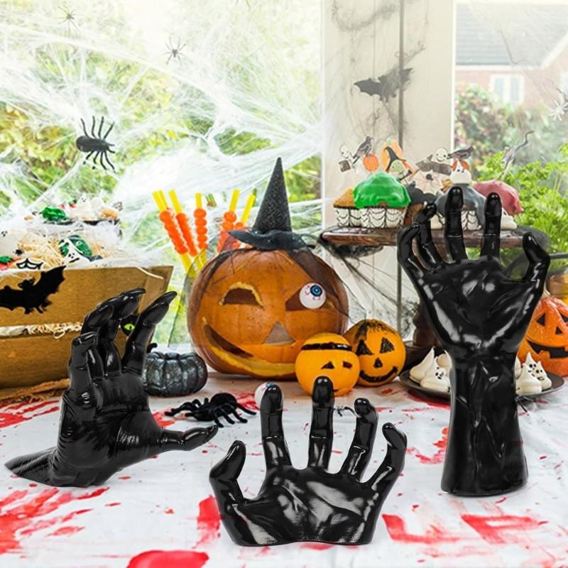 Greifende Hände Wandbehang Halloween Dekorationen für Innen Außen Partyzubehör PVC Feiertags-Display-Ornament
