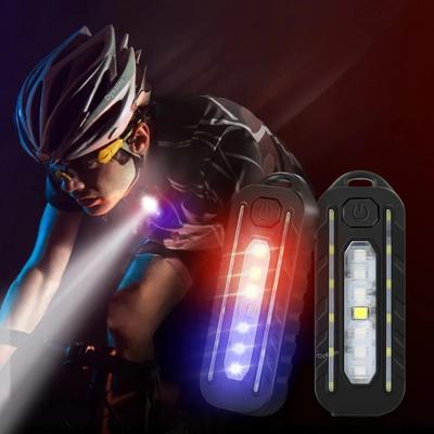 USB Genopladelig LED Lommelygte Arbejdslys Nøglerings Lommelygte til Politi Skulderclips Lys Advarsels Blinklys Udendørs Lampe