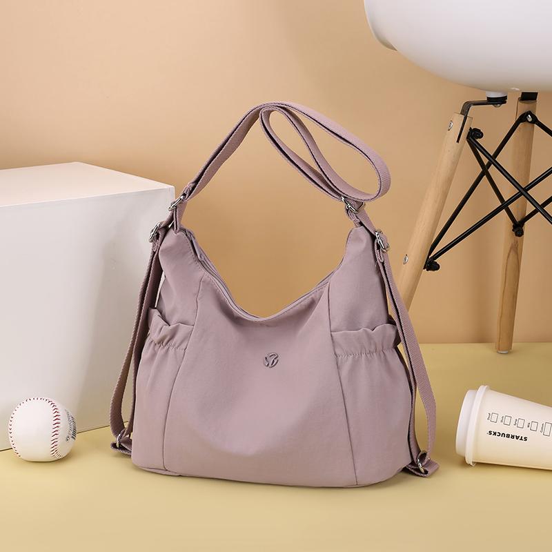 Women's Large Capacity Shoulder Bag Lightweight Crossbody Bag Multi-Back Backpack