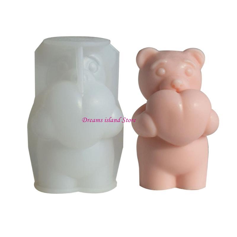 Molds Bear Shaped Craft Art Silicone Mold for Making HX6C
