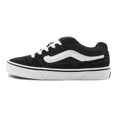 Caldrone Fabric Leather Comfortable Casual Impact Resistant Durable Low Top Skate Shoes Women Sneaker Black VN0A2Z4ABA2