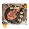 Oeny Round Stainless Steel BBQ Grill Net