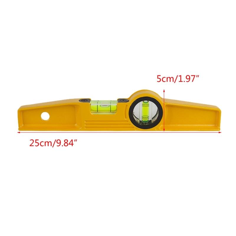 10Inch Magnetic Box Level Torpedo Level,2-Different Bubble 90°/180°Measuring Shock Resistant Torpedo Level