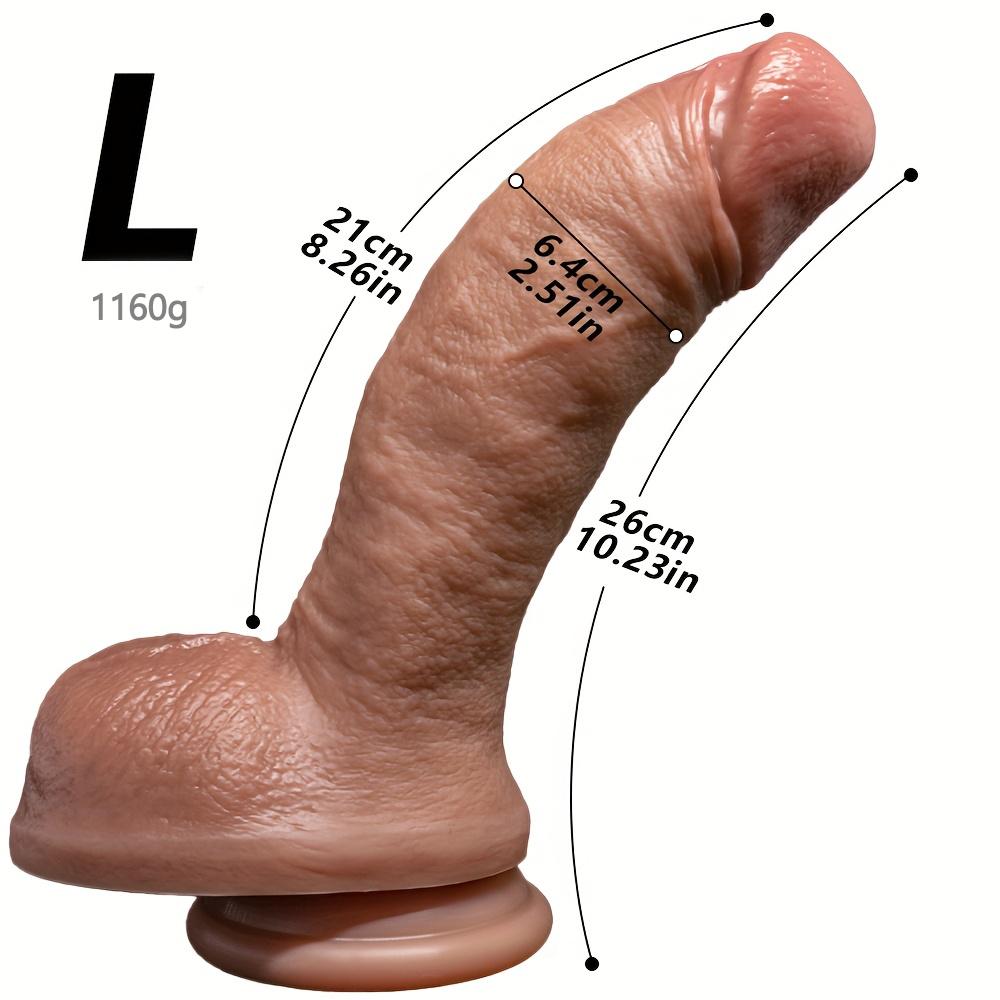 10.23 Inch Wearable Strap-On Dildo,Realistic Soft Silicone Sex Toy with Adjustable Harness,Strong Suction Cup,G-Spot & Anal Stimulator for Women