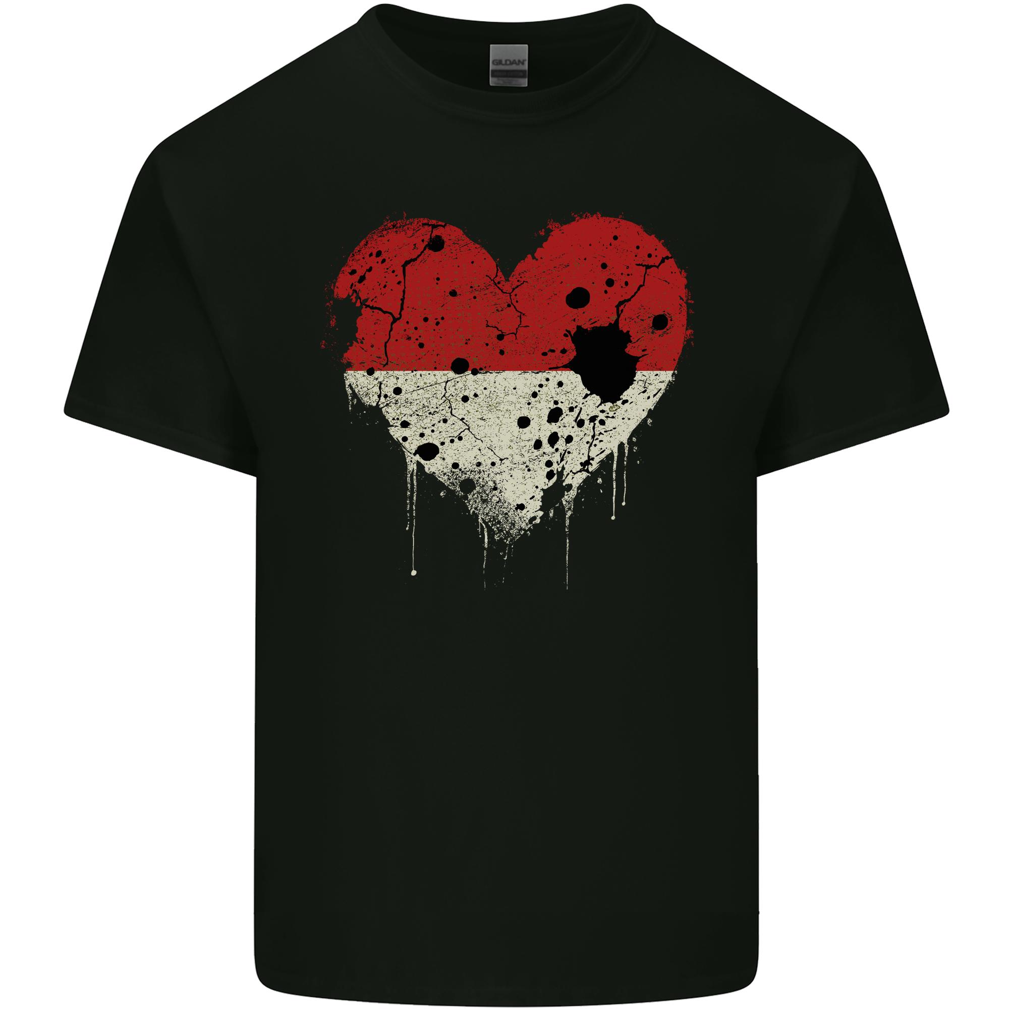 Love Indonesia Flag Indonesian Day Football Unisexs Light Cotton TShirt S