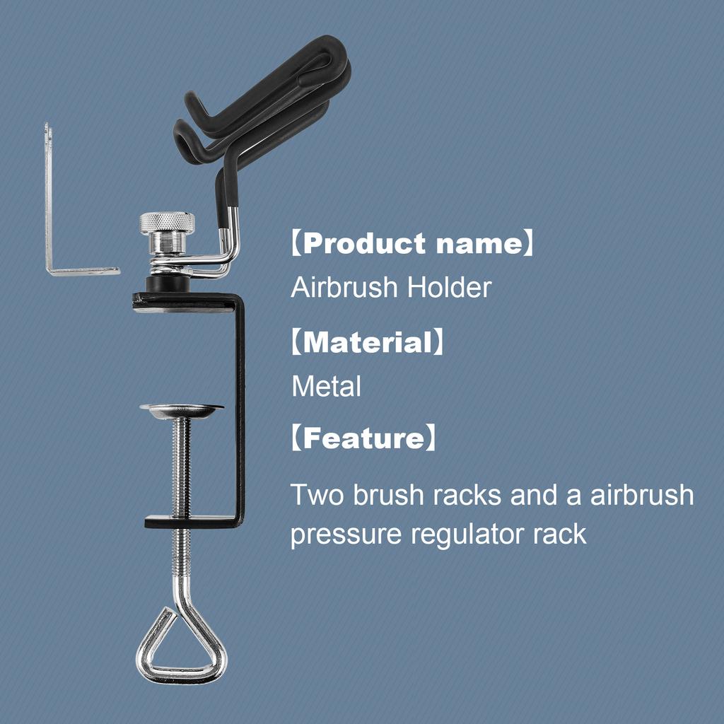 Holder Desktop   Stand Two Brush Holder Clamp on Table Stand   Rack Tool