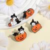 Halloween Pumpkin Cat Enamel Pins Custom Cute Ghost Mr. Brooches Lapel Badges Clothes Animal Jewelry Gift for Friends
