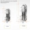 1/10PCS Hidden Hinges for Cabinet Doors Frameless Cabinet Hinge Concealed Surface Mount Cabinet Holefree Folding Hinges 3 4 Inch