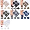 Open-and-Close Fabric Connectors, Four-Part ABS Plastic Garment Fasteners Clasps with Integrated Prongs for Alterations and Repairs