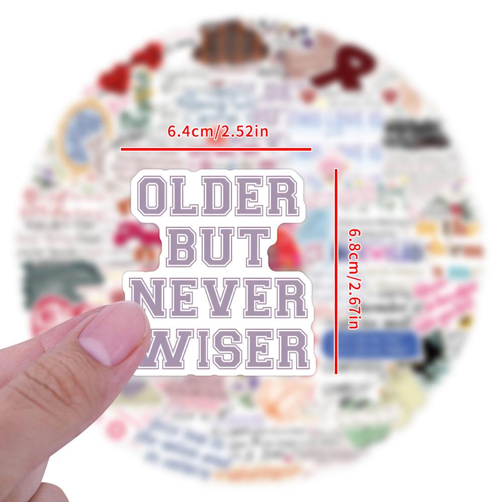 110 New Taylor Swift Lyric Graffiti Stickers Suitcase Mobile Phone Stickers