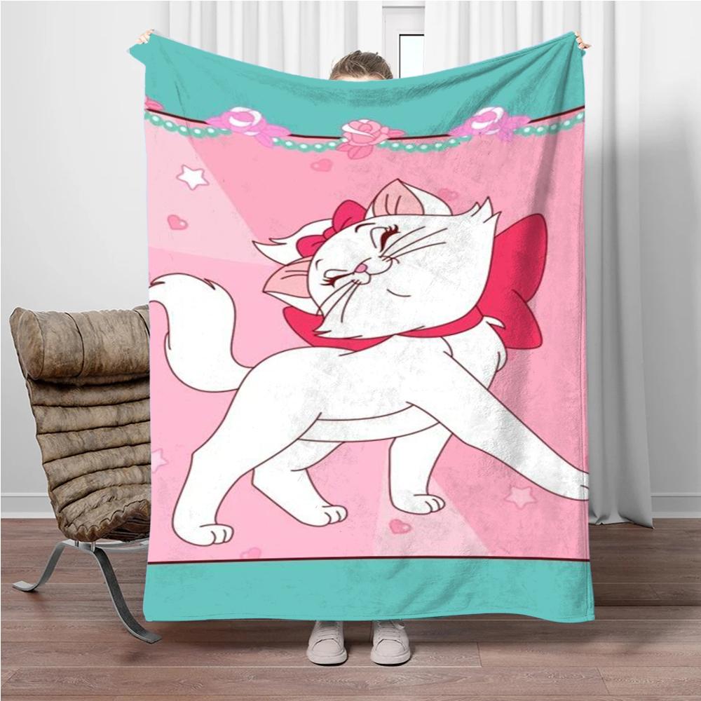 31 Style Disney Cute Cat Marie Printed Blanket Soft Warm Throw Flannel For Children And Adult Bed Sofa Outdoor Travel Girl Gifts