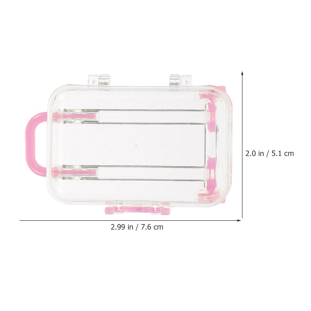 

6Pcs Mini Suitcase Favor Box Set Sleek Minimalist Wedding Party Favor Boxes Travel Themed Decor Candy Storage Gift Packing Boxes other рожевий