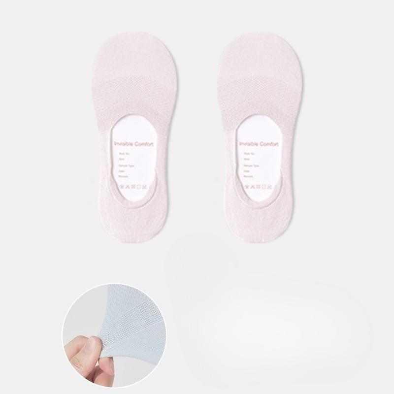 Invisible Socks, Anti-slip and Non-dropping, Thin Women's Shallow Socks, Mesh Breathable and Odor-resistant Short Socks, Cotton Socks