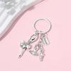 Elegant Ballet Dancer Keychain Charm Graceful Dancer Figure Dance Themed Accessory For Bags And Keys