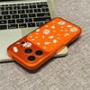 ins small fresh white chrysanthemum suitable for Apple 17/16 large window mobile phone case IP15/14/13 matte 12 fashion 11
