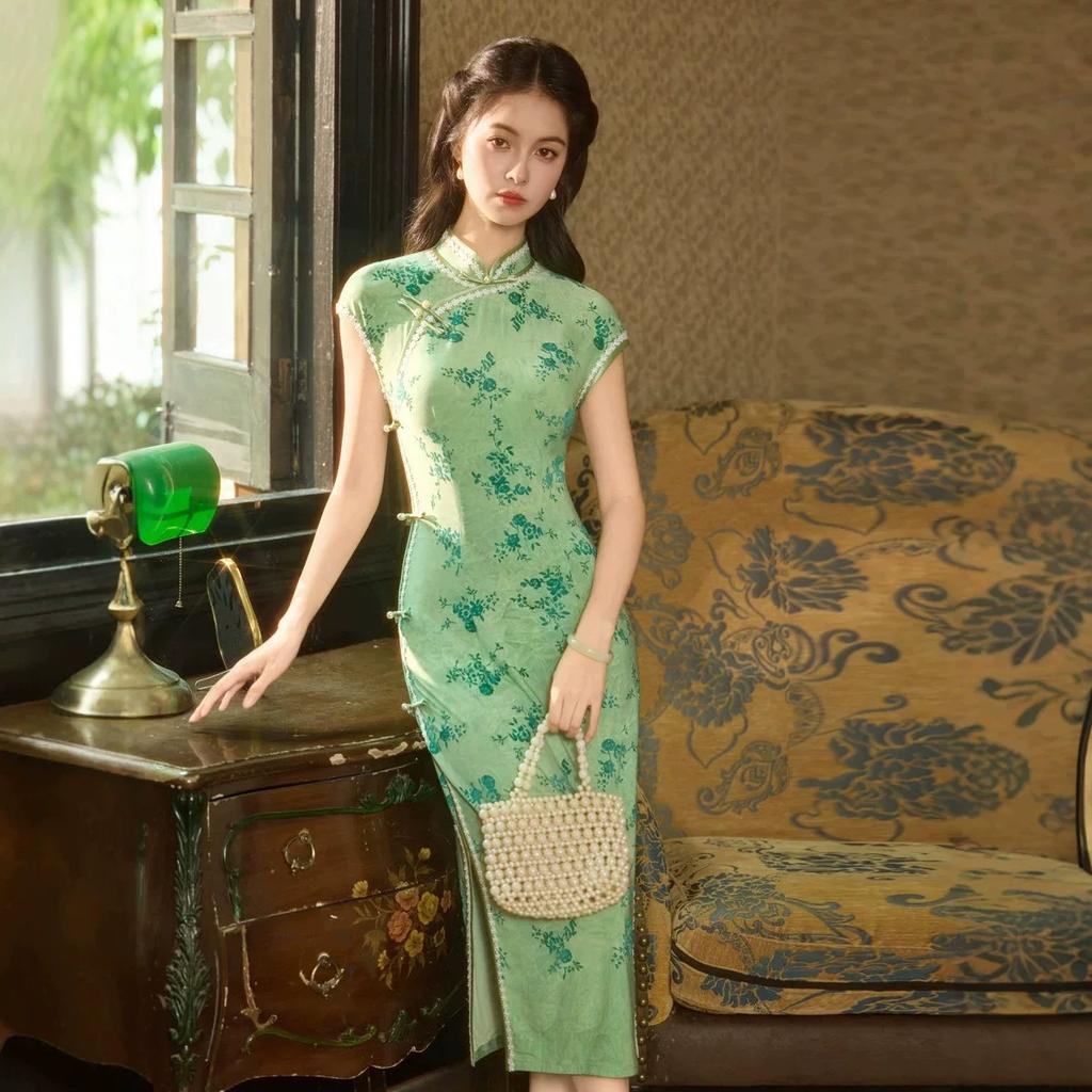 New Chinese-style improved cheongsam dress, young girls can wear it every day, temperament, slim, elegant, advanced and thin