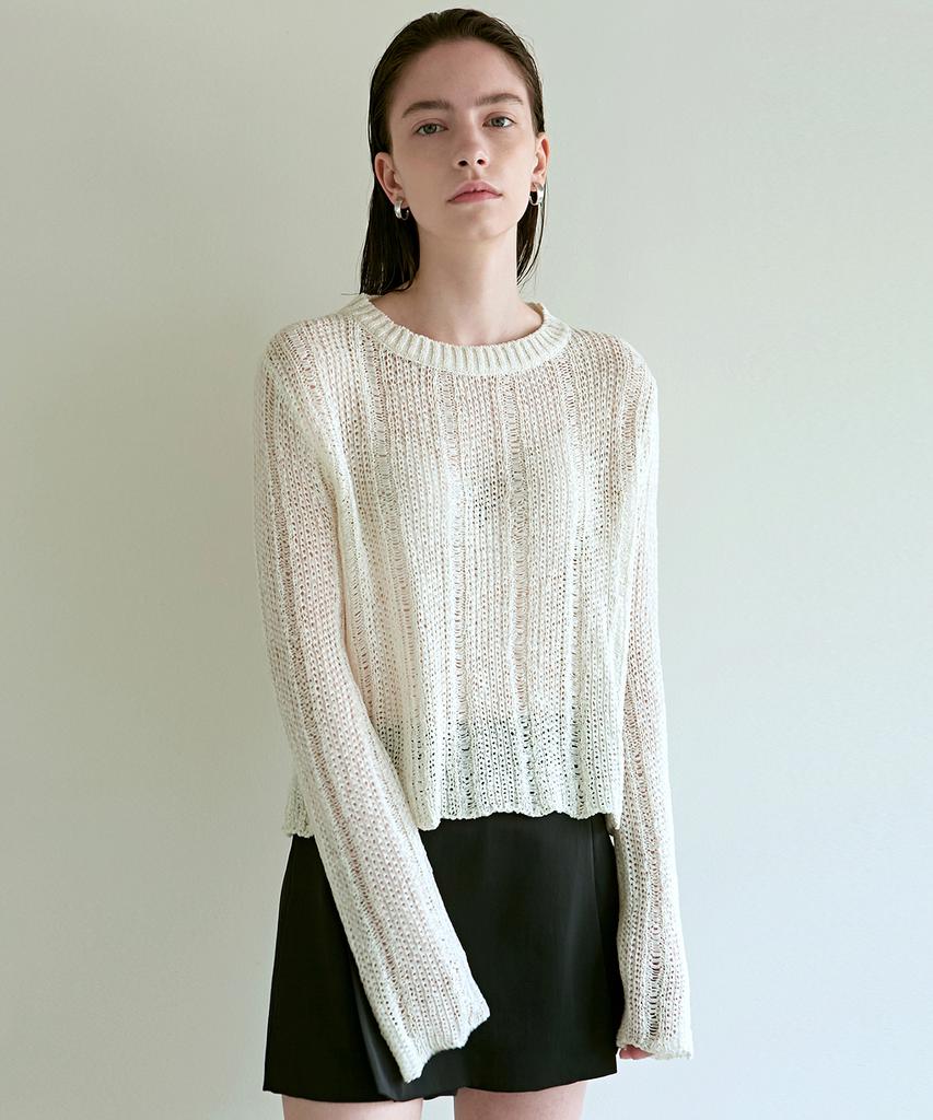 Nigaennikol Embroidery Label Net Knit_2 Color