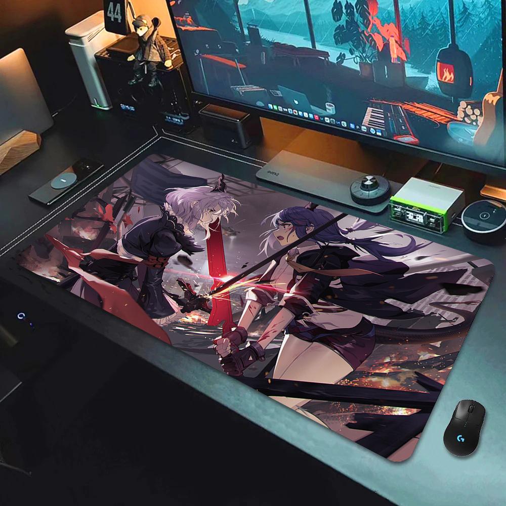Anime Arknights Hot selling Mouse Pad Anime Girl Non-Slip E-Sports Mouse Mat Premium Mousepad Keyboard Mats Many people like it