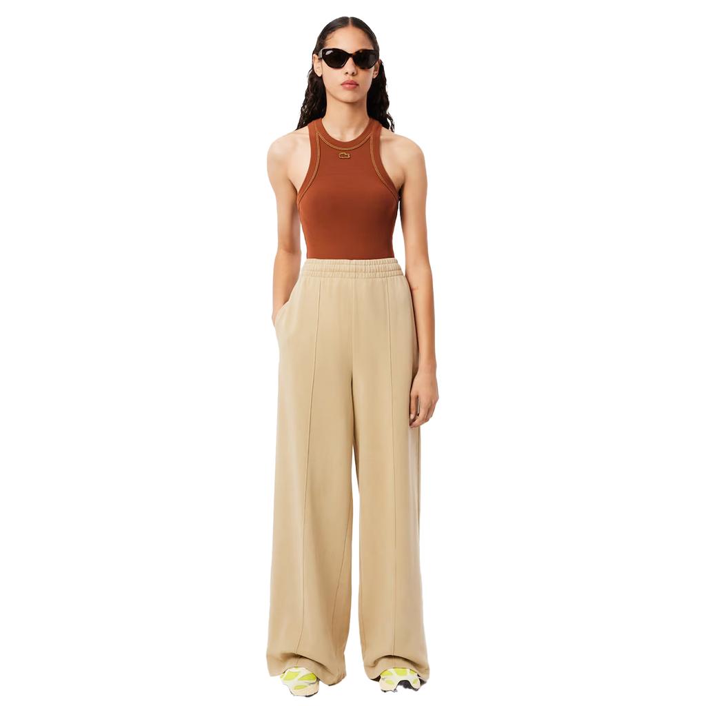 Lacoste Womens/Ladies Badge Wide Leg Jogging Bottoms