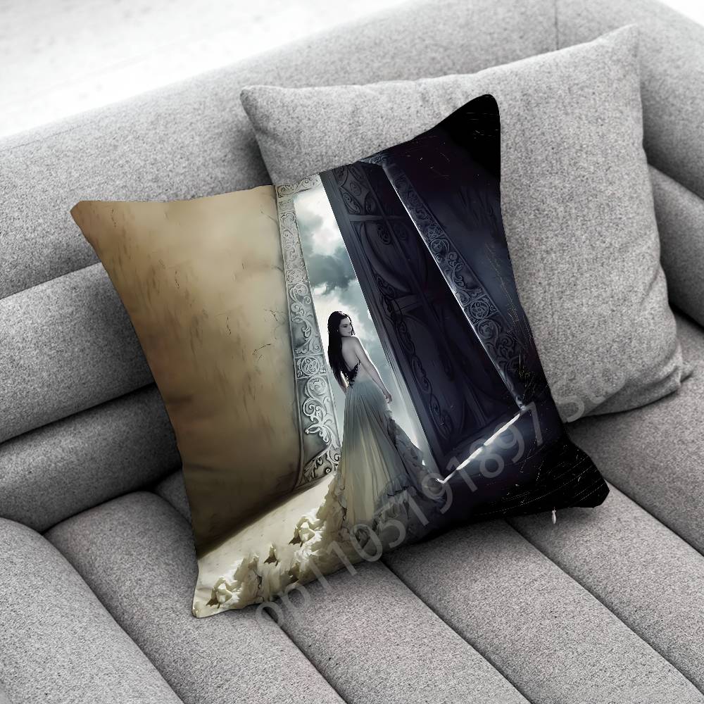 

E-Evanescence Fallen A-Amy Lee Throw Pillow Case For 55cm 30cm 50cm 45*45cm 40cm Square Chair Pillowcase Case 30cmx30cm