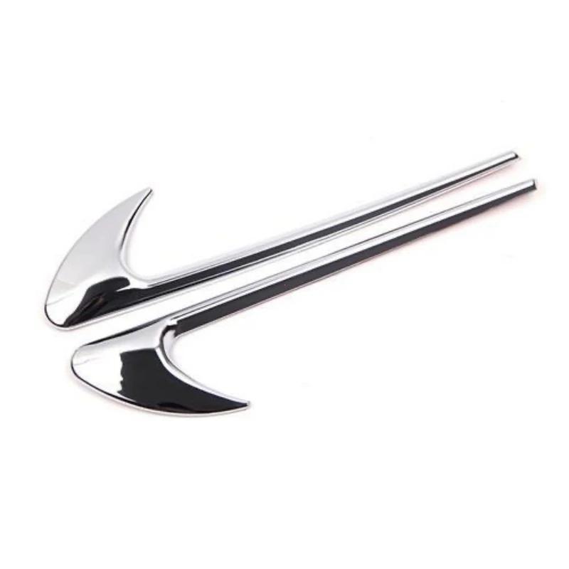 2Pcs Car Side Sticker Vent Fender Trim Emblem Blade Logo Trim For Mercedes Benz AMG V8 C200 C300 E300 E400 W213 C-Class W205 AMG