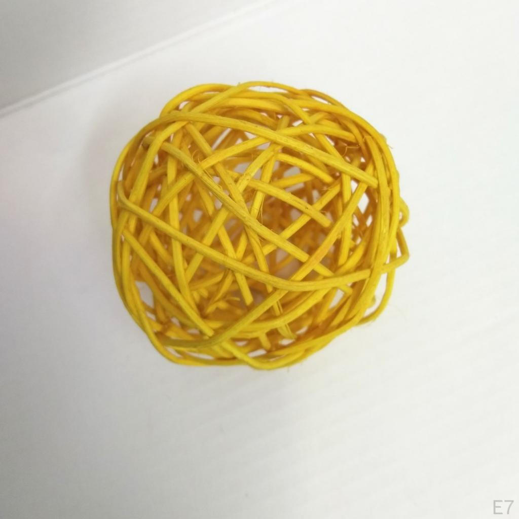 10 Pcs Wicker Rattan Balls Decorative DIY Craft Wedding Home Decorations