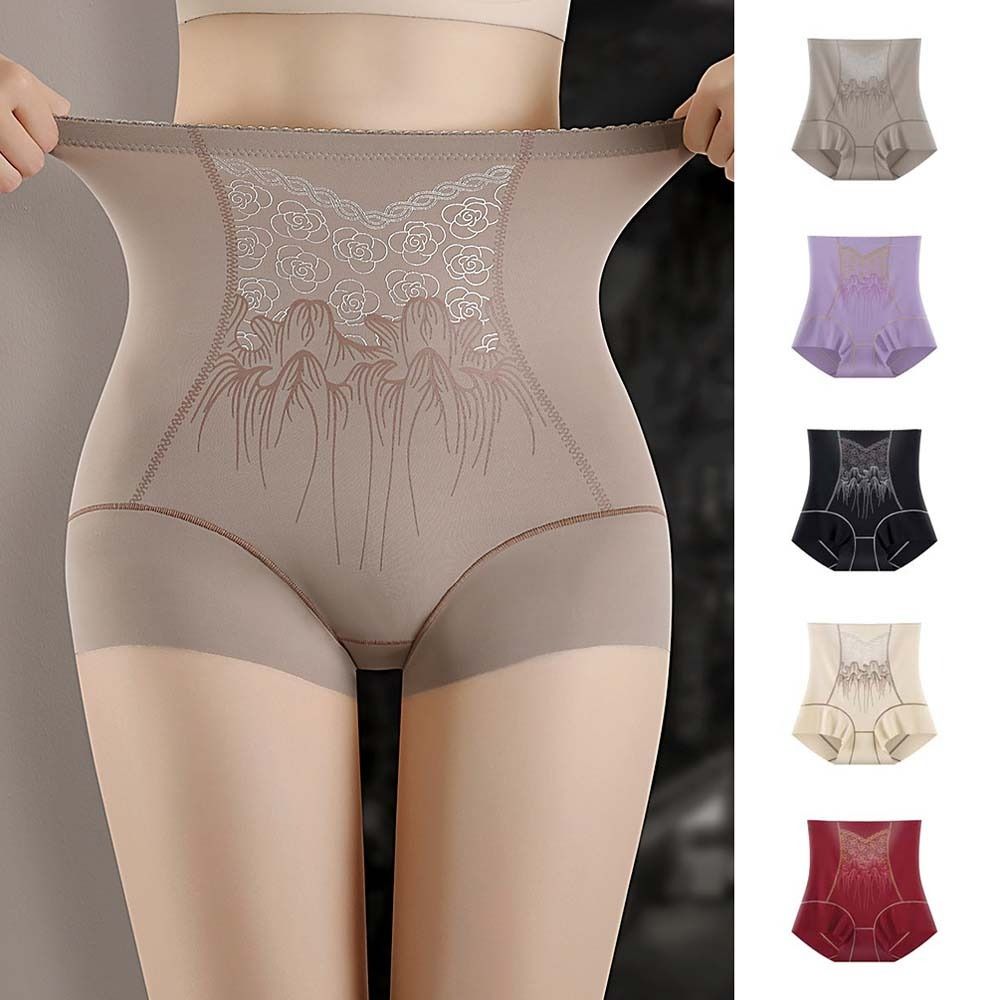 Shapewear Postpartum Body Shaper Flower Seamless Underpants Breathable Butt Lifter Briefs  Lady