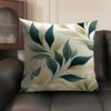 Leaves Ins Cushion Cover Natural Linen Organic Fabric Double-Sided Printing Sofa Home Decor Gift Pillow Case