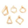 10pcs/lot Geometric Shape Earring Frame Drop Earrings Findings Irregular Ear Wire Hoop for Jewelry Making DIY Earring Findings