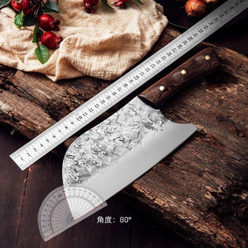 Kitchen Butcher Knife Handmade Full Tang Forged High-carbon Steel Wood Handle Kitchen Knives Chef Cleaver Boning Fillet Knife