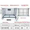 Jundingying Heavy-Duty Folding Industrial Storage Cage
