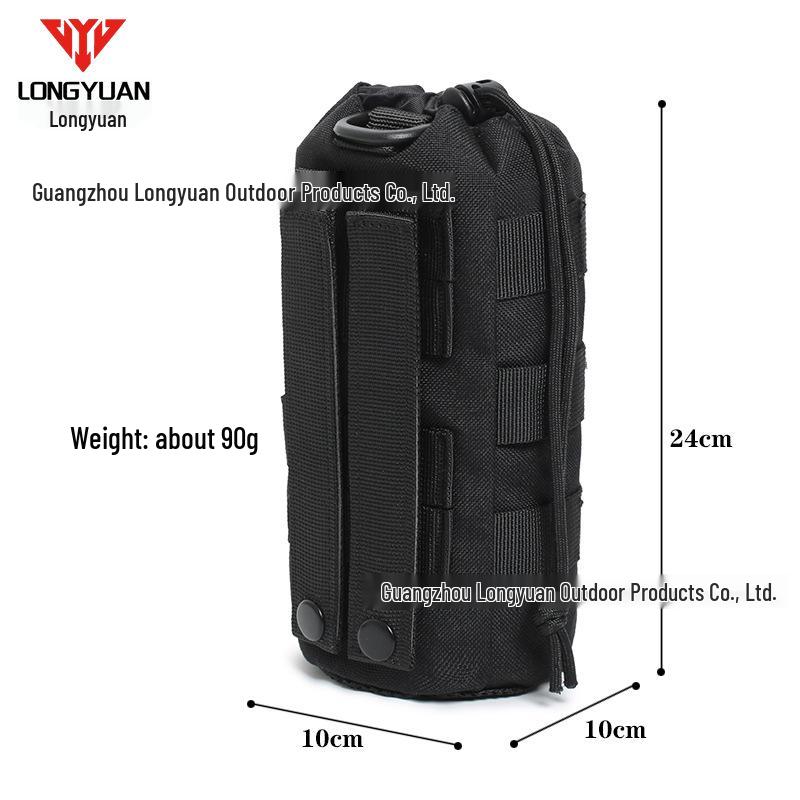 Outdoor Camouflage Tactical Water Bottle Sleeve with Mesh Drawstring