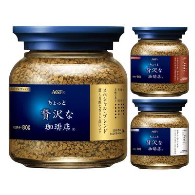 AGF "A Little Luxury Coffee Shop" Instant Coffee Bottle Tasting Set, 80g X 3 Varieties [Refill Bottle] [Assorted Set] [Assorted]