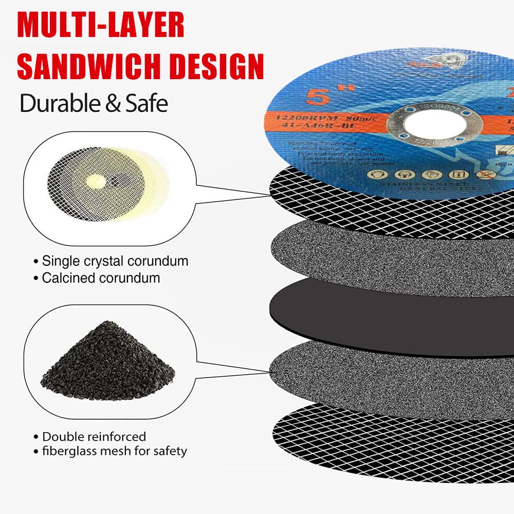5/10/25 Adet 125mm Metal Kesme Diski Açılı Taşlama Testere Bıçağı Kesme Diski Çarkları Testere Bıçakları Metal Paslanmaz Çelik için