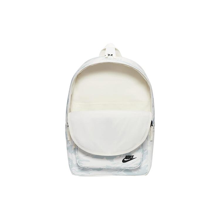 Nike Heritage Polyester Backpack Regular Unisex White Gray DQ5931-133