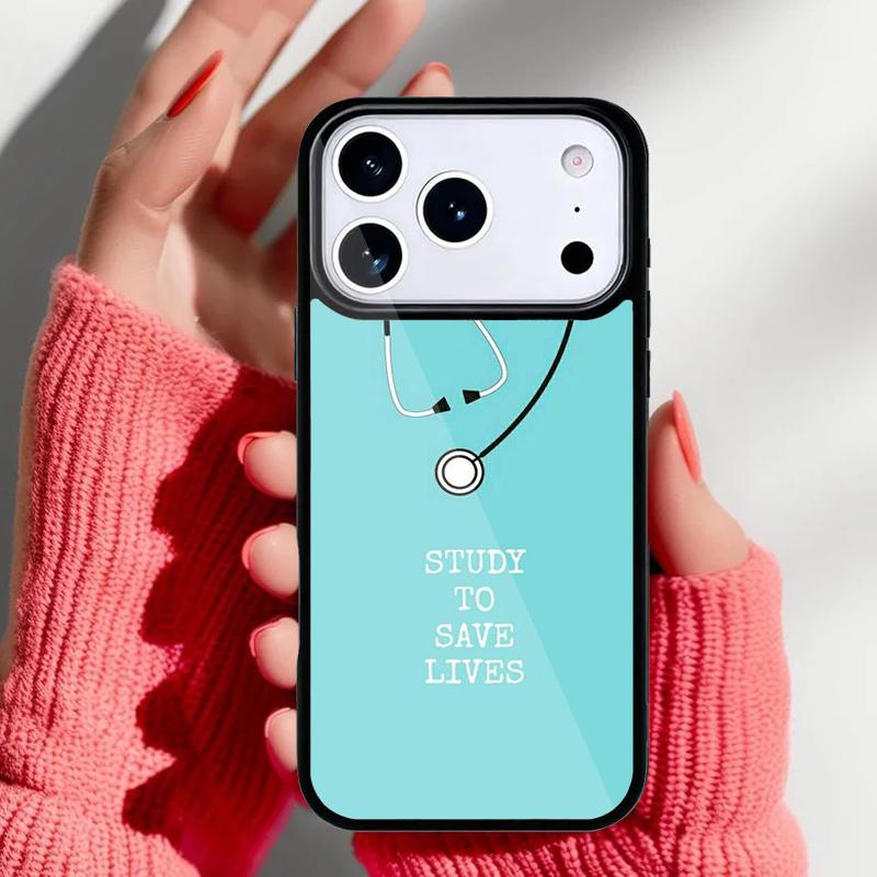 Süße Cartoon Medizin Krankenschwester Arzt Handyhülle für iPhone 17 16 15 14 13 Pro Max Rückabdeckung für 12 11 Pro Hülle
