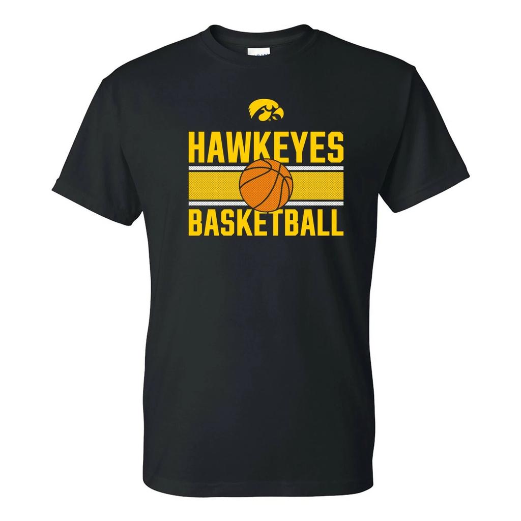 Iowa Hawkeyes Basketball Mesh - Sport T-Shirt in Teamfarben - Schwarz