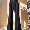 Versatile Slimming High-Waist Women's Cropped Flared Pants - Autumn Style