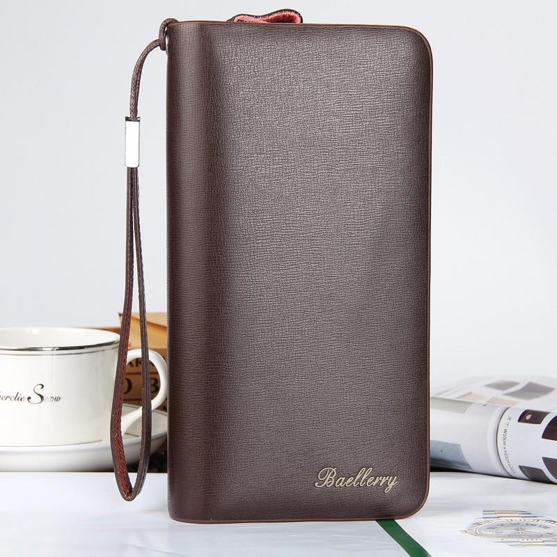 Men s Handbag European American Large Capacity Wallet Multi Functional Zipper Change 11X3X20