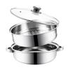 Adneny 28cm Multi-purpose Soup Steamer Pot