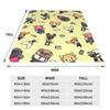 Aggretsuko Blanket Quality Soft Throw Blanket Autumn Travel Couch Chair Pattern Bedspread