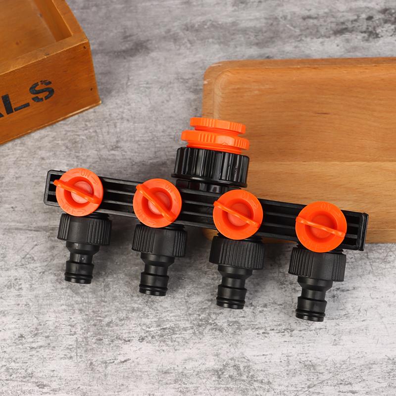 Ventilverteiler 1/2 Zoll 3/4 Zoll 1 Zoll Bewässerungsanschlussverteiler 1- bis 4-Wege-Schlauchverteiler für Wasserleitungsschlauchhahnanschlüsse