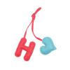 Leather Keychain Heart Letter Charm Pendant Keyring Fashion Simple All-Matching Bag Decoration Jewelry Accessories